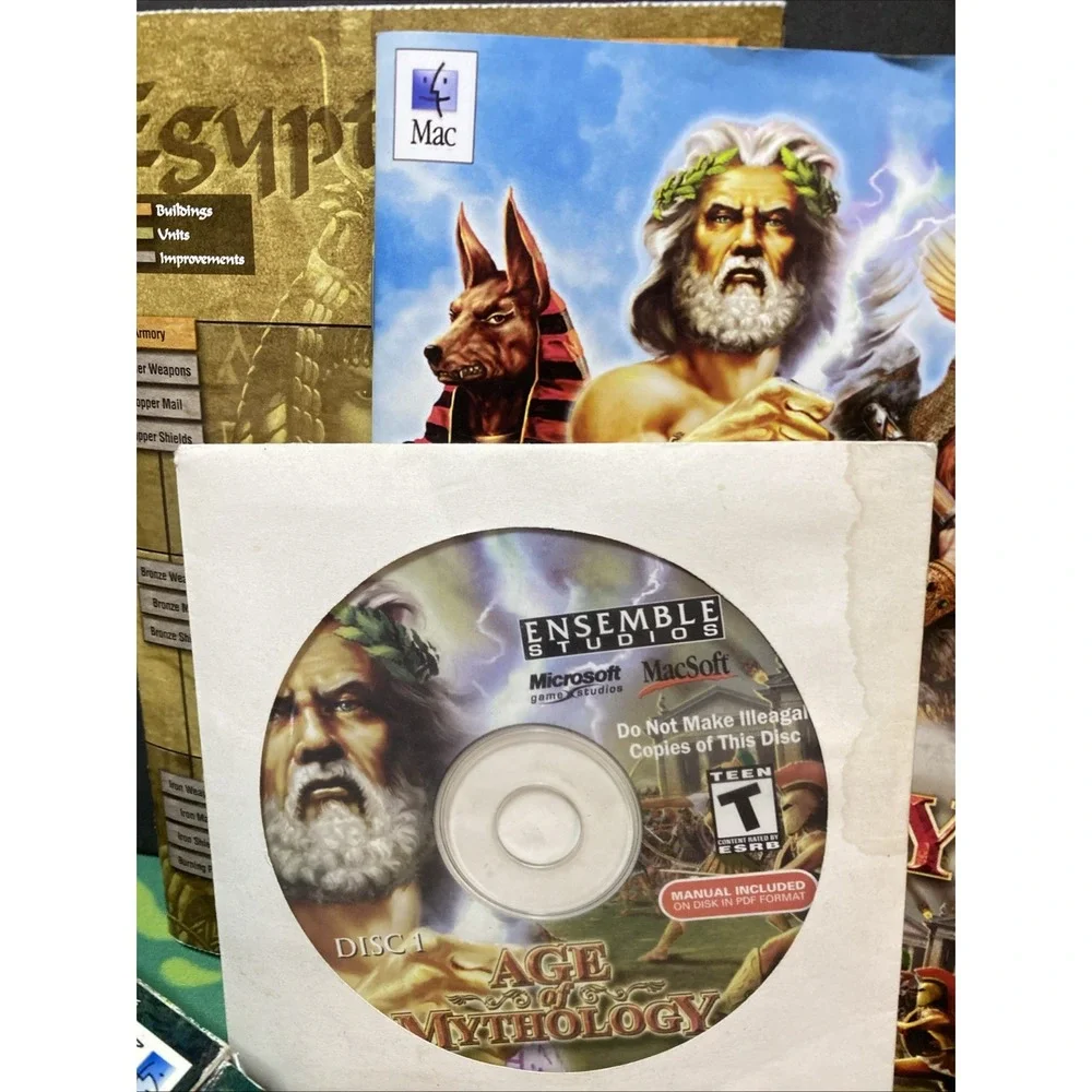 Age of Mythology (Apple, 2003) Rare Mac Universal Big Box Disc 1 Only